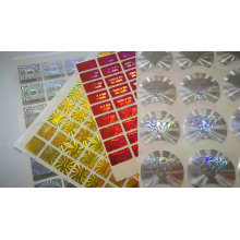 Custom Anti counterfeit Clear Private Holographic Stickers Security effect 3D Hologram Sticker